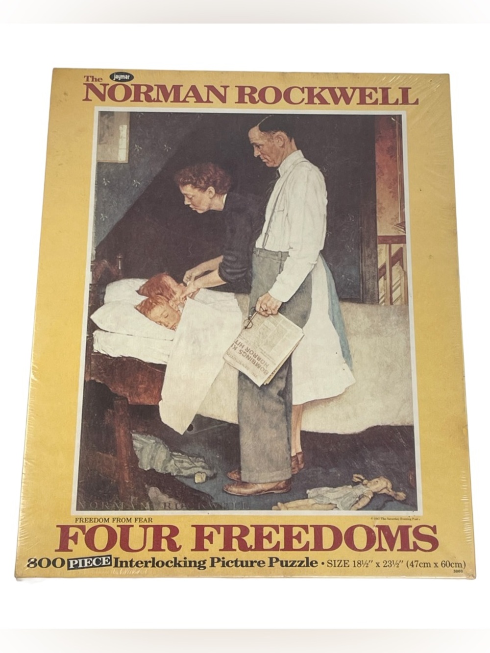 PUZZLE Vintage Norman Rockwell "Freedom From Fear" 800 Pieces NEW